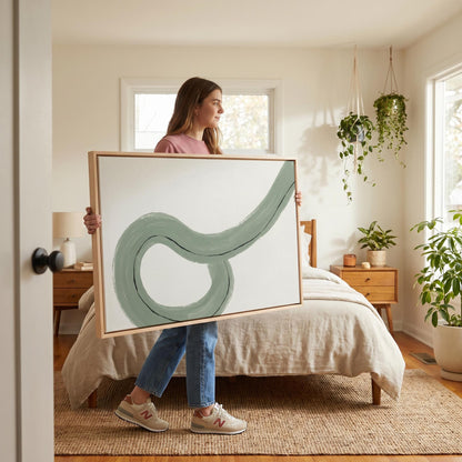 Abstract Swirl Canvas Wall Art