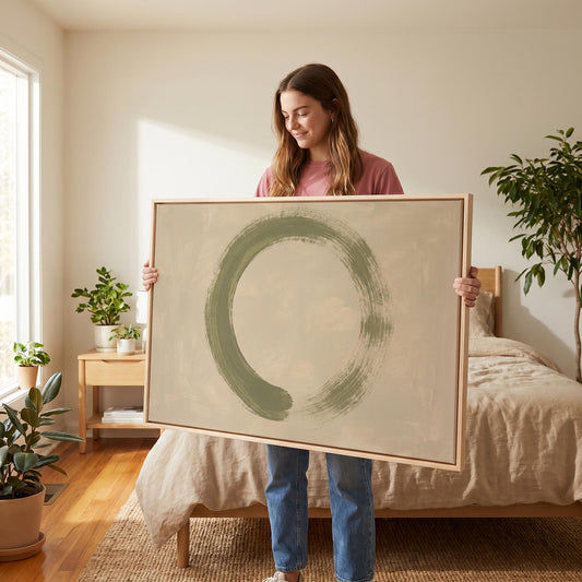 Enso Circle Canvas Wall Art