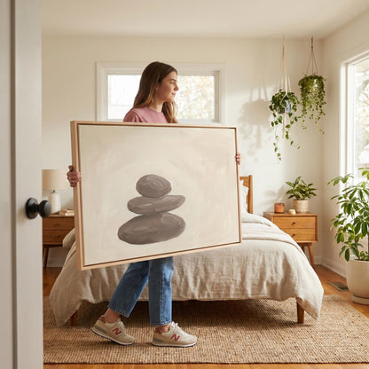 Zen Stones Canvas Wall Art