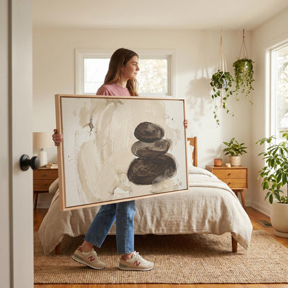 Zen Stones Canvas Wall Art