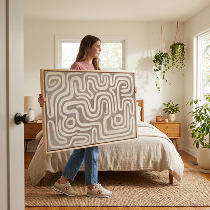 Abstract Line Canvas Wall Art