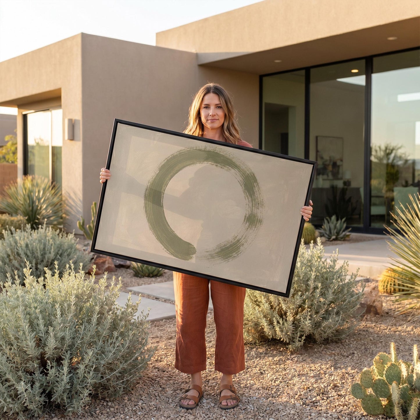 Enso Circle Canvas Wall Art