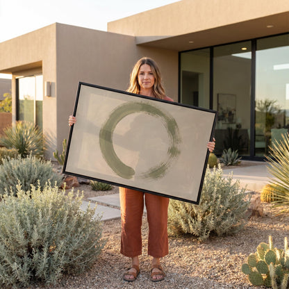 Enso Circle Canvas Wall Art