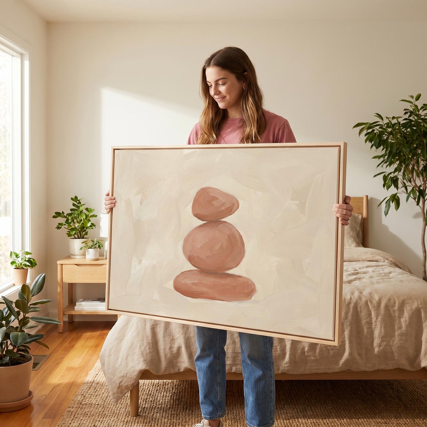 Zen Stones Canvas Wall Art