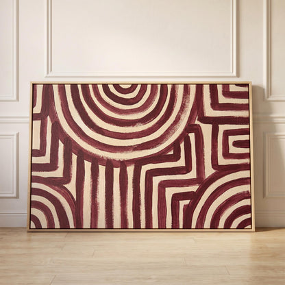 Abstract Geometric Lines Canvas Wall Art