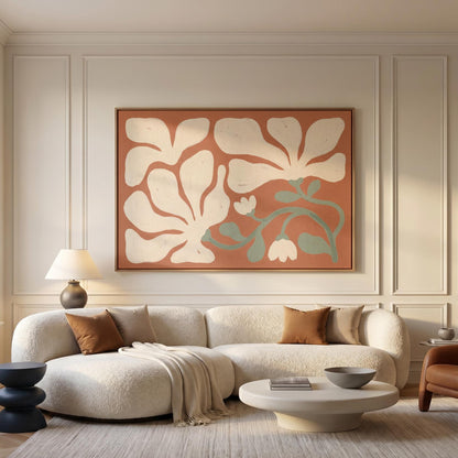 Abstract Floral Canvas Wall Art