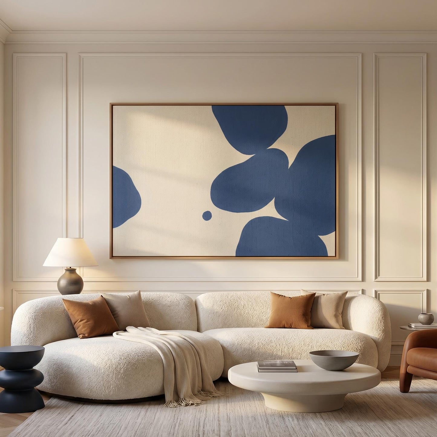 Abstract Organic Shapes Canvas Wall Art