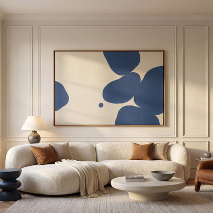 Abstract Organic Shapes Canvas Wall Art