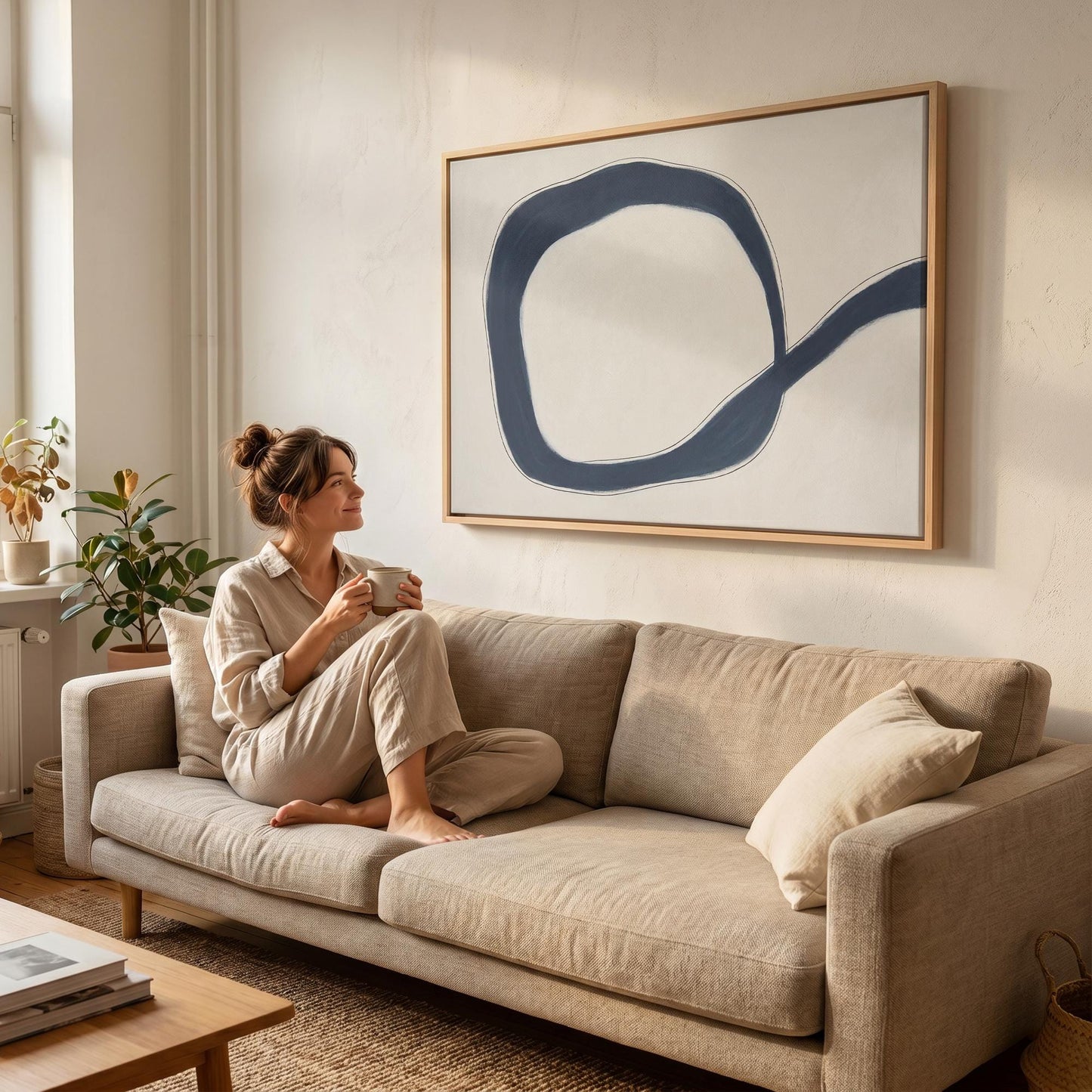 Abstract Circle Canvas Wall Art