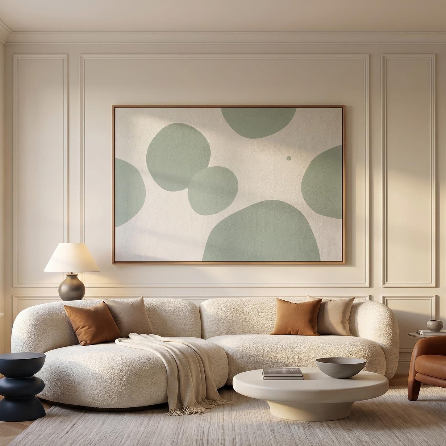 Abstract Circles Canvas Wall Art