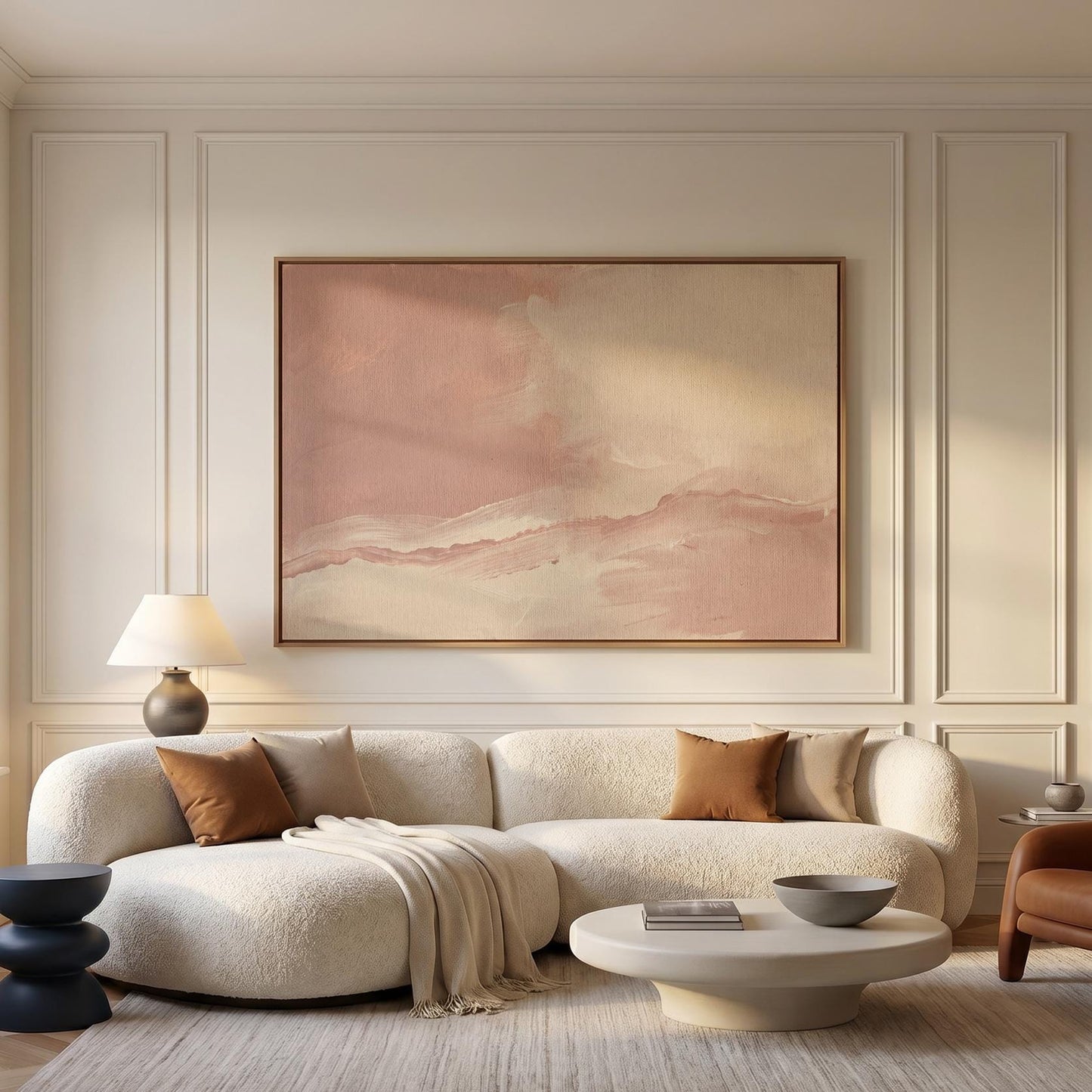 Abstract Brushstroke Canvas Wall Art