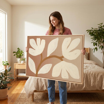 Abstract Floral Canvas Wall Art