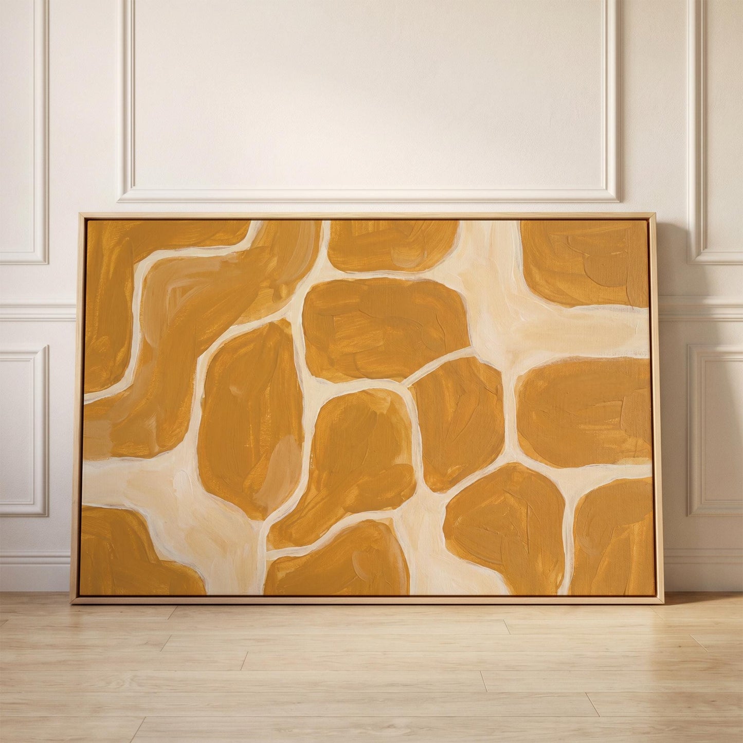 Abstract Organic Shapes Canvas Wall Art