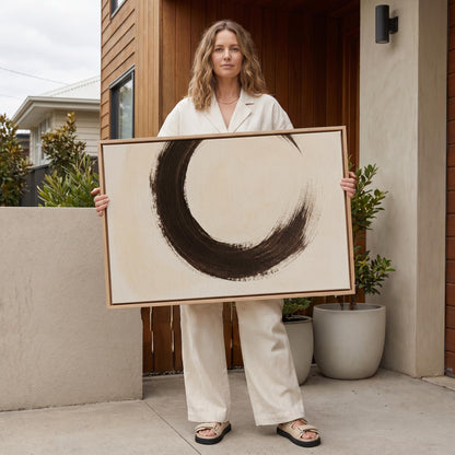 Enso Circle Canvas Wall Art