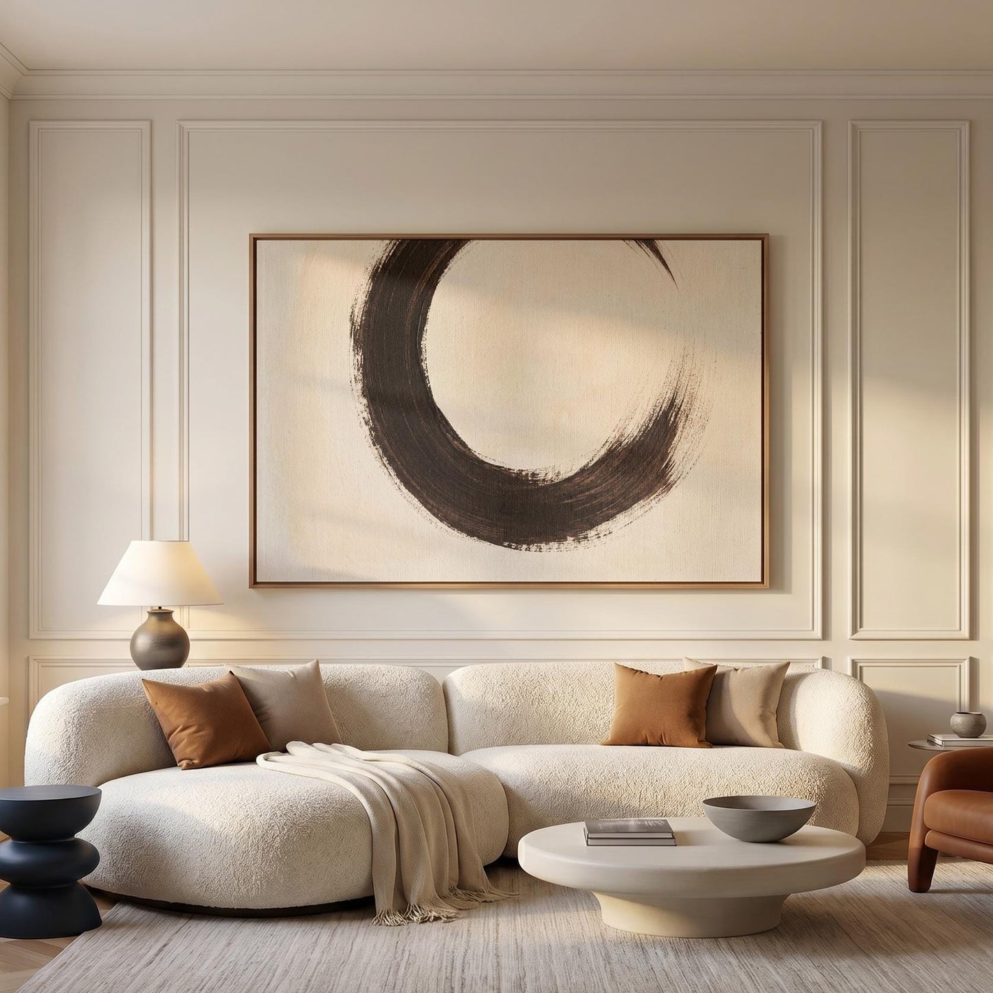 Enso Circle Canvas Wall Art