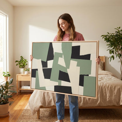 Geometric Abstract Canvas Wall Art