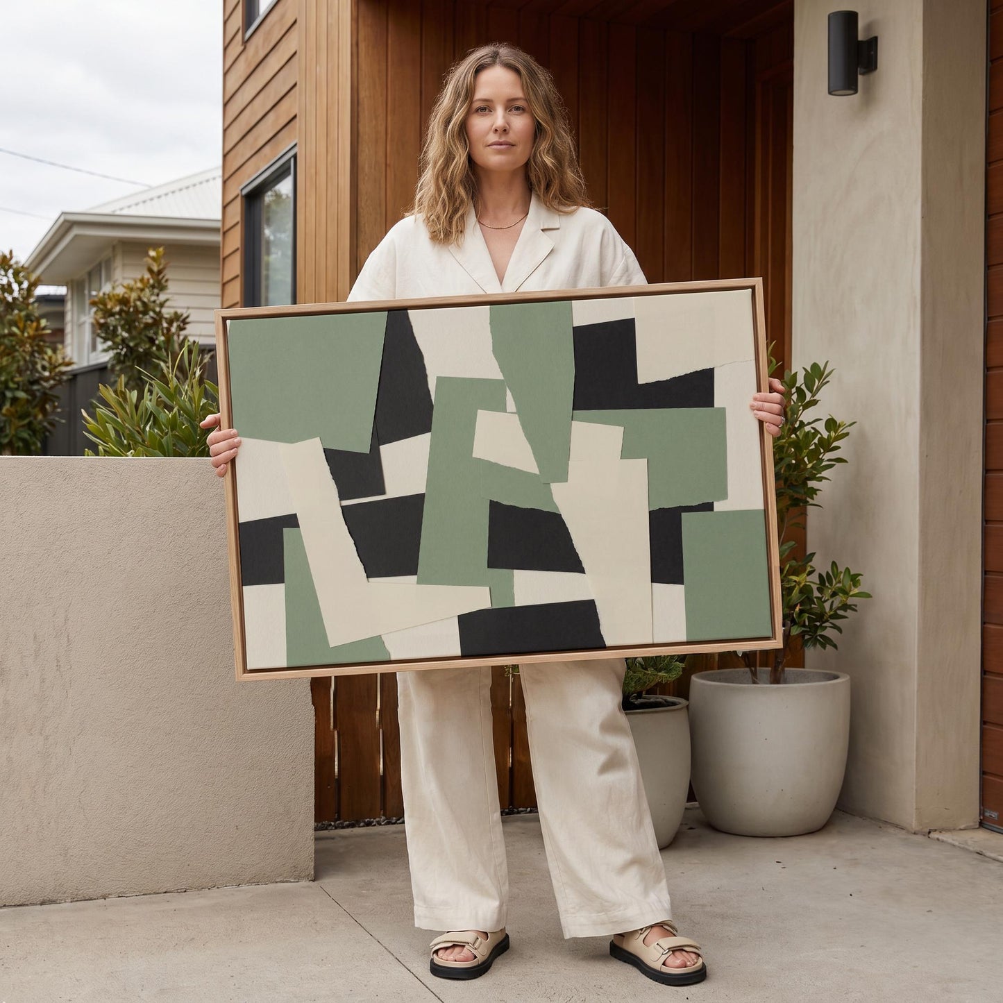 Geometric Abstract Canvas Wall Art