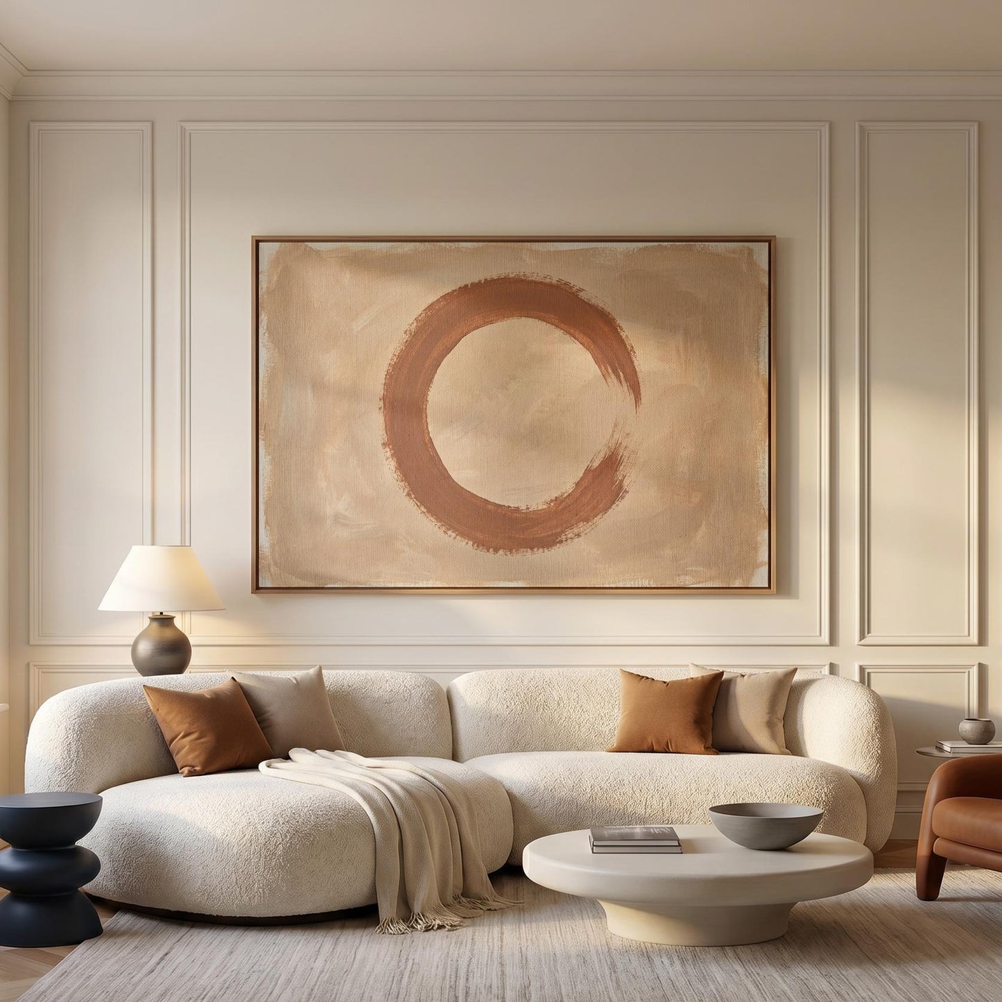 Enso Circle Canvas Wall Art