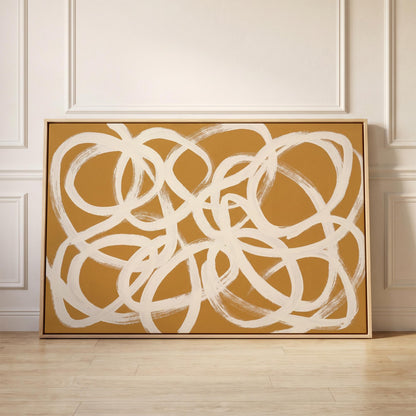 Abstract Swirl Canvas Wall Art