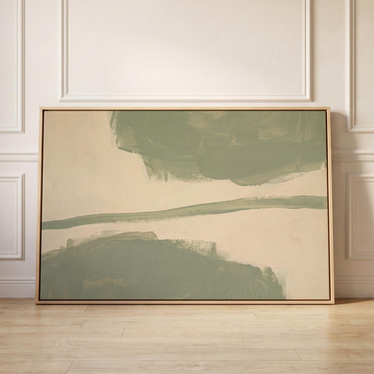Abstract Brushstroke Canvas Wall Art