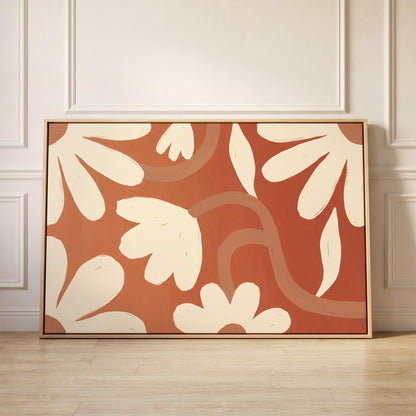 Abstract Floral Canvas Wall Art
