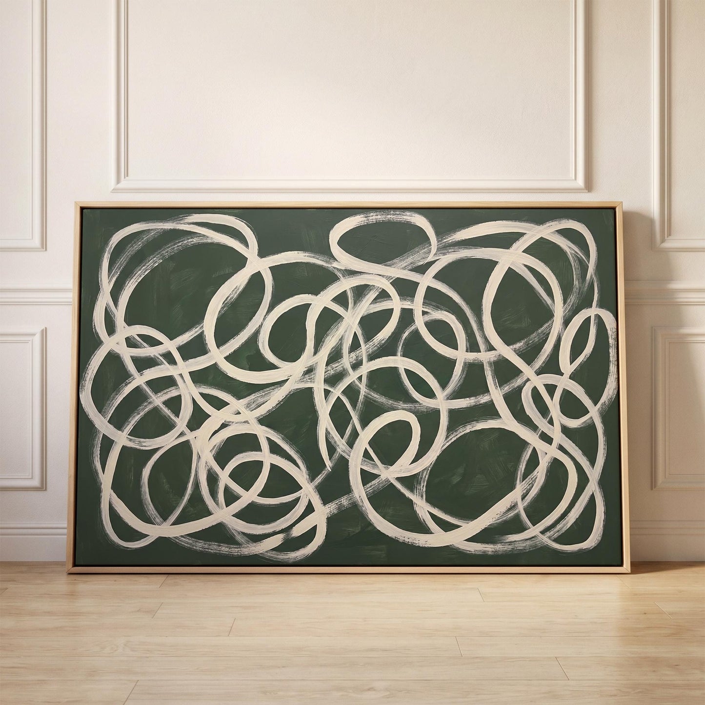 Abstract Swirl Canvas Wall Art