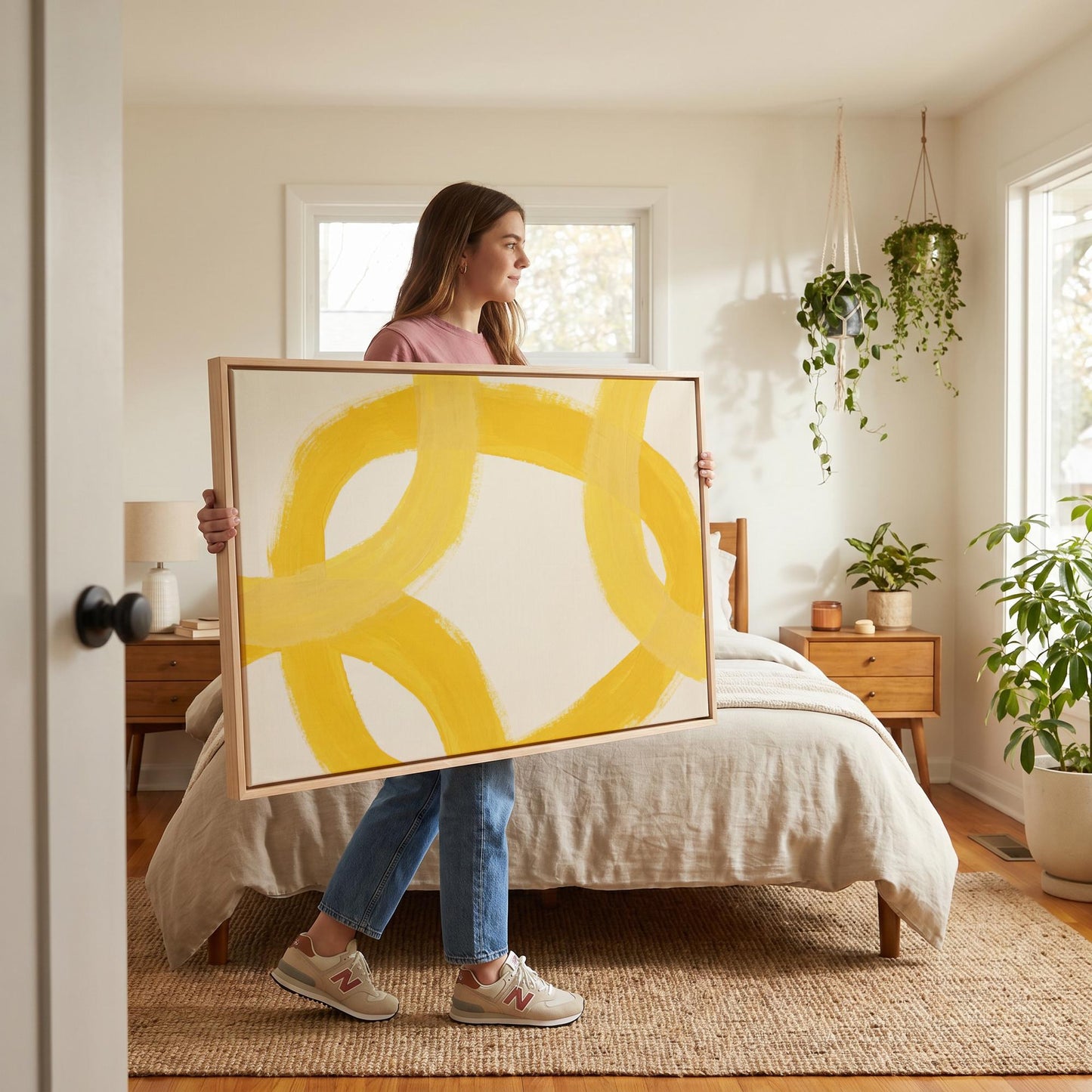 Abstract Brushstroke Canvas Wall Art