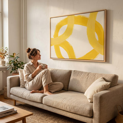 Abstract Brushstroke Canvas Wall Art
