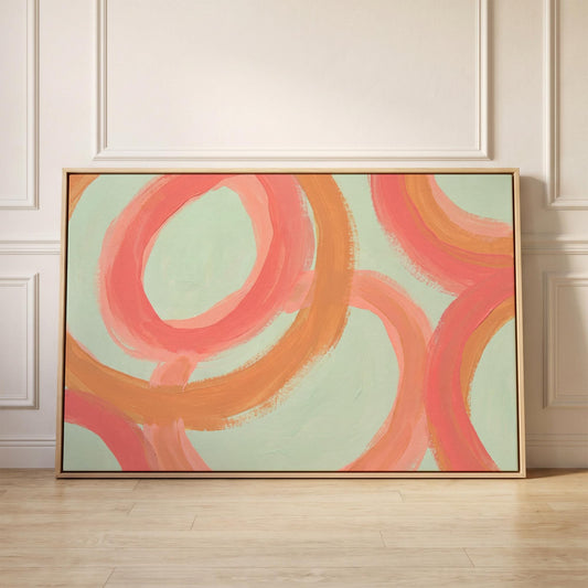 Abstract Swirl Canvas Wall Art