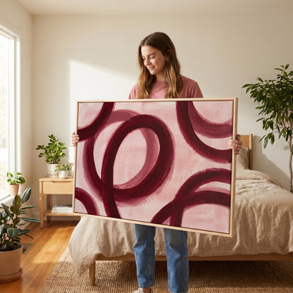 Abstract Circles Canvas Wall Art