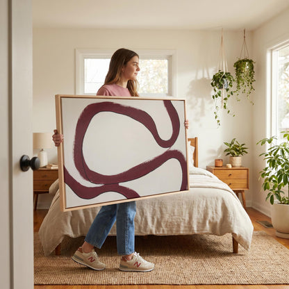 Abstract Brushstroke Canvas Wall Art