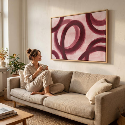 Abstract Circles Canvas Wall Art