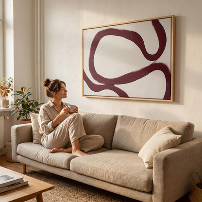 Abstract Brushstroke Canvas Wall Art