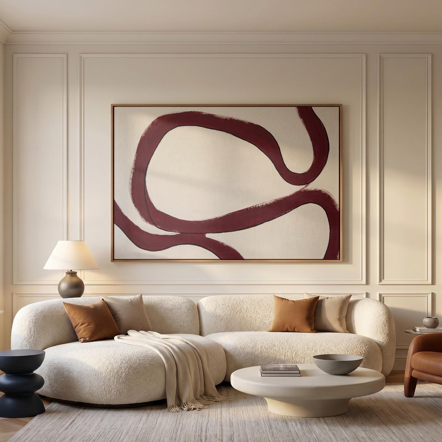 Abstract Brushstroke Canvas Wall Art