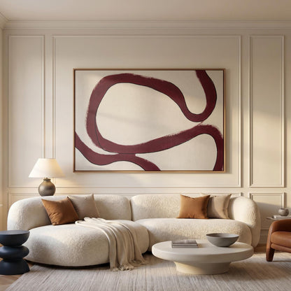 Abstract Brushstroke Canvas Wall Art