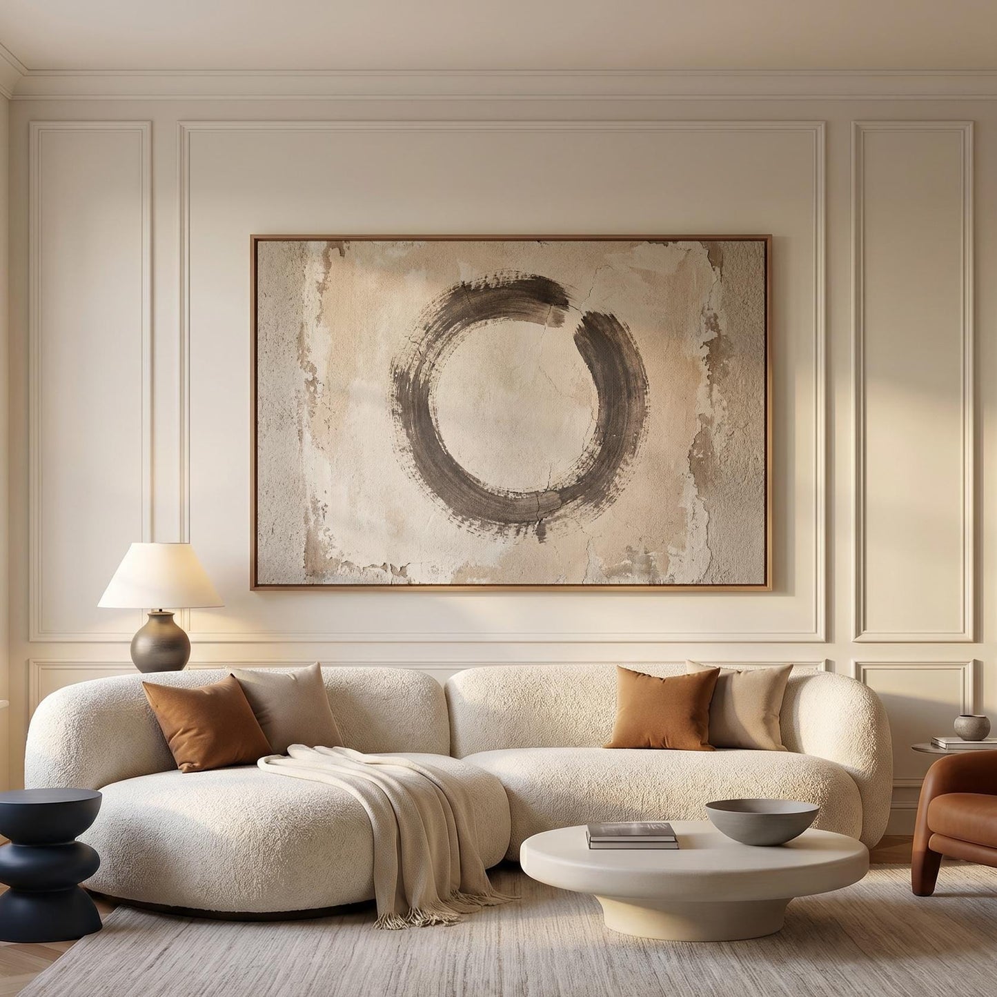 Enso Circle Canvas Wall Art