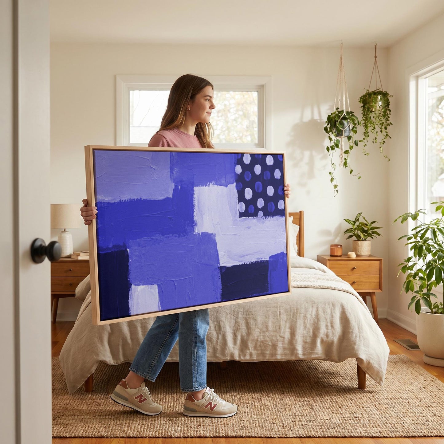 Abstract Color Block Canvas Wall Art