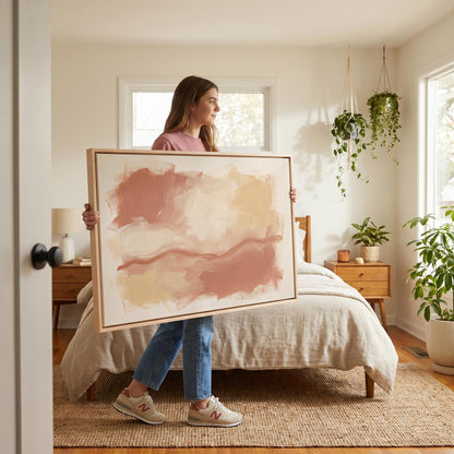 Abstract Brushstroke Canvas Wall Art