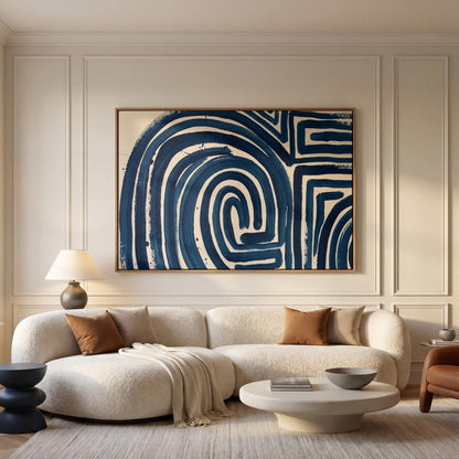 Abstract Maze Canvas Wall Art