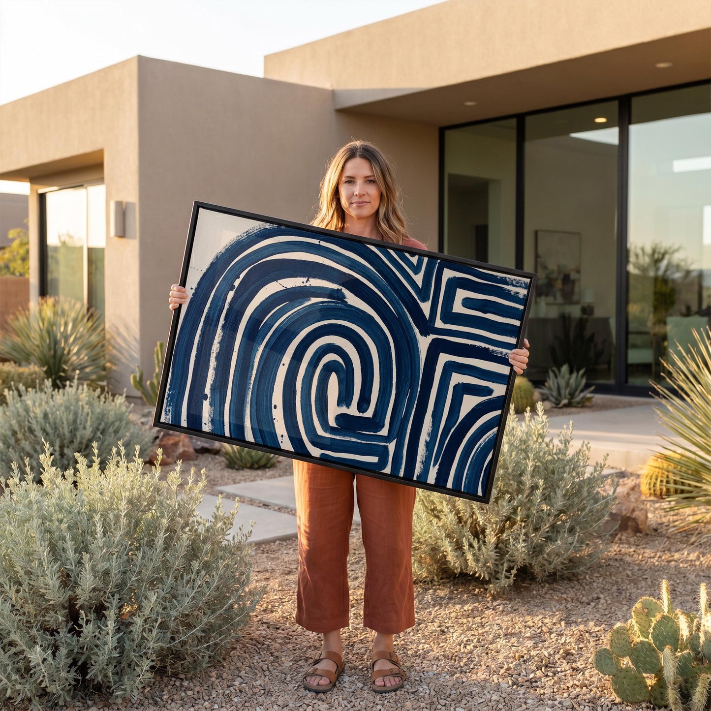 Abstract Maze Canvas Wall Art