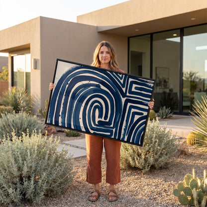 Abstract Maze Canvas Wall Art