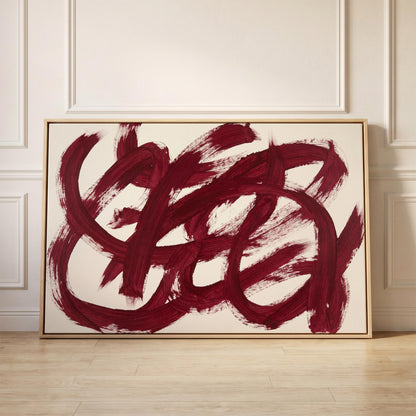 Abstract Brushstroke Canvas Wall Art