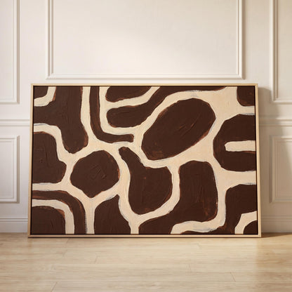 Abstract Organic Shapes Canvas Wall Art
