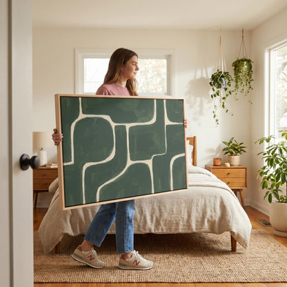 Abstract Geometric Canvas Wall Art