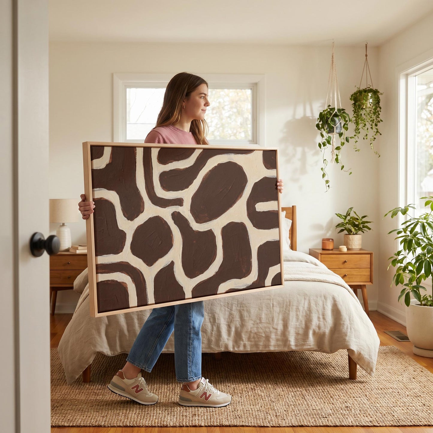 Abstract Organic Shapes Canvas Wall Art