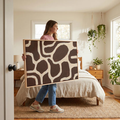 Abstract Organic Shapes Canvas Wall Art