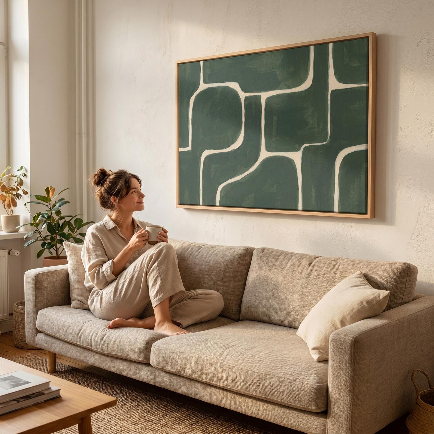 Abstract Geometric Canvas Wall Art