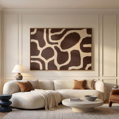 Abstract Organic Shapes Canvas Wall Art