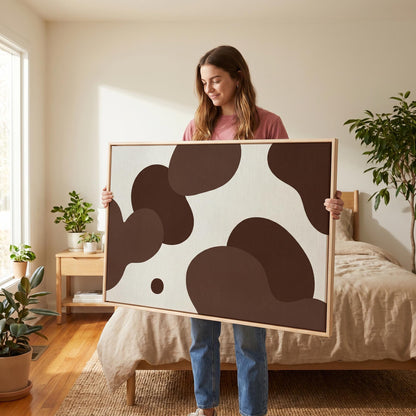 Abstract Organic Shapes Canvas Wall Art