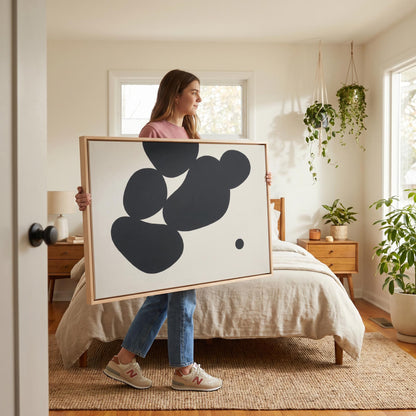 Abstract Organic Shapes Canvas Wall Art